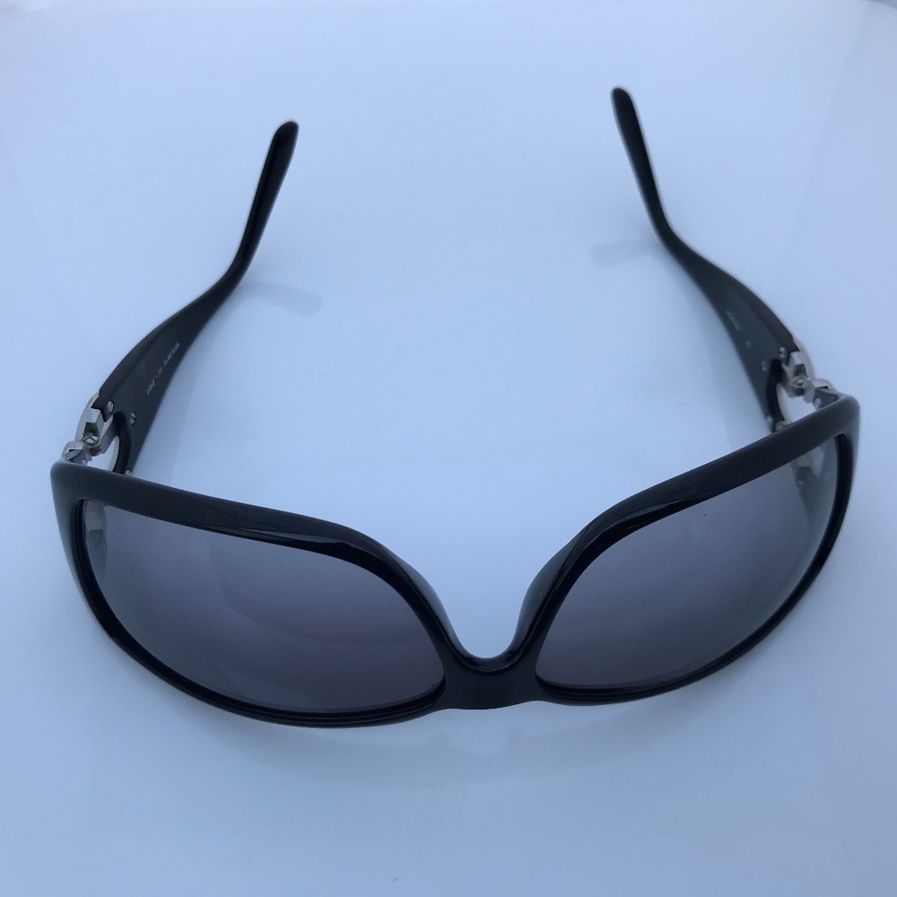Escada Women Black Sunglasses Crystal Jeweled Logo - Picture 8 of 8